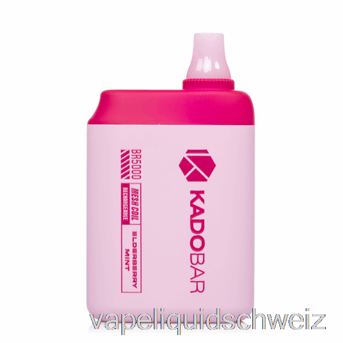 Kado Bar BR5000 Einweg-Holunder-Minze-Vape-Liquid E-Liquid Schweiz
